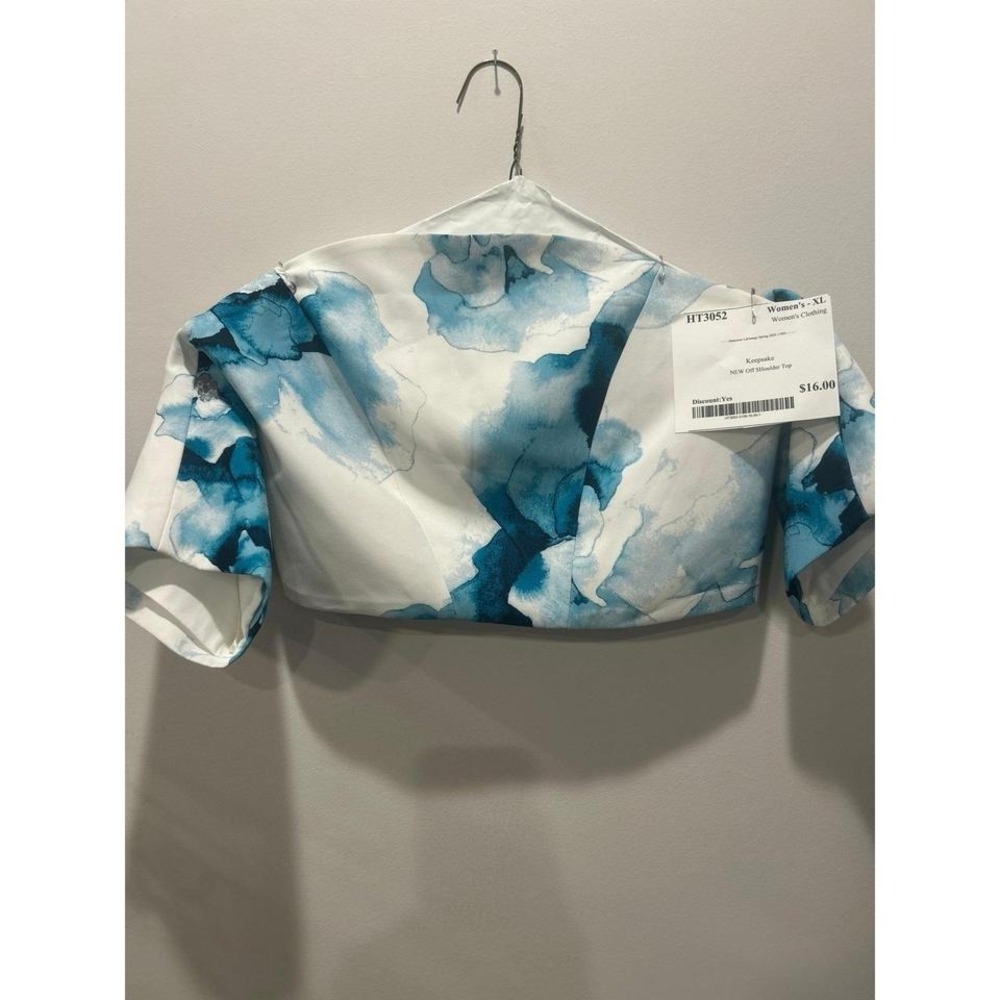 Keepsake NEW Off Shoulder Blue Top XL